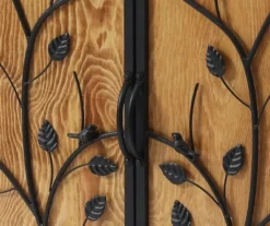 LuxenHome Pine Wood Metal Branches 2-Door Storage Cabinet. 10 LuxenHome Pine Wood Metal Branches 2-Door Storage Cabinet. -Lush Living Store GUEST 845b1115 3011 4765 924d dac30a109eed