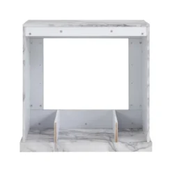 Dridun Faux Marble Fireplace White/Gray - Aiden Lane 27 Dridun Faux Marble Fireplace White/Gray - Aiden Lane -Lush Living Store GUEST 84d54765 7524 4ccc 979d 54b6987fbe2a
