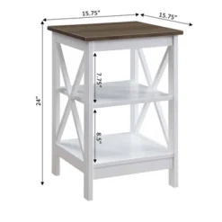 Oxford End Table With Shelves - Breighton Home -Lush Living Store GUEST 853cfb62 4ec1 4b43 8c1b cb4c099e138a
