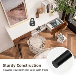 Costway 48'' Industrial Console Table With Storage Drawers Open Shelf Entryway 16 Costway 48'' Industrial Console Table With Storage Drawers Open Shelf Entryway -Lush Living Store GUEST 853e6020 5f68 4266 8ea1 c291aa7f6887