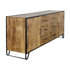 Woodson 2 Door 6 Drawer Credenza/Sideboard Brown - Treasure Trove -Lush Living Store GUEST 855ebdda 0015 4b94 a987 af52d279a2b1