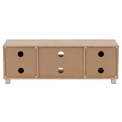 Hollywood Wood Grain TV Stand For TVs Up To 55" With Doors White And Brown - CorLiving -Lush Living Store GUEST 859b592c 7166 41f2 b86a e74aaf92185a