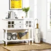 HOMCOM Vintage Console Table With 2 Drawers And Cabinets, Retro Sofa Table For Entryway, Living Room And Hallway, White -Lush Living Store GUEST 85ba3e4e 50c6 4ea8 bed8 c9b4ac8bf4fb