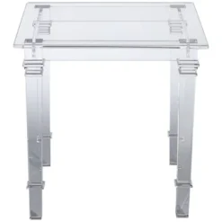 55 Downing Street Tustin Modern Lucite Acrylic Square Accent Side End Table 21 1/2" Wide Clear Tapered Legs For Living Room Bedroom Bedside Entryway 11 55 Downing Street Tustin Modern Lucite Acrylic Square Accent Side End Table 21 1/2" Wide Clear Tapered Legs For Living Room Bedroom Bedside Entryway -Lush Living Store GUEST 8647136c 9521 4aaf bbd5 1b2083834675