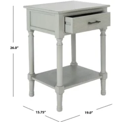 Ryder 1 Drawer Accent Table - Safavieh -Lush Living Store GUEST 86a19da8 0e43 4bc5 8e43 ce4e1cfb20f2