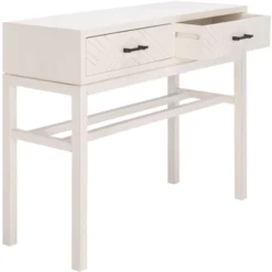 Ajana 2 Drawer Console - Distressed White W/Distressed White Drawer - Safavieh -Lush Living Store GUEST 86bfa030 e15f 44ea 8aca ec91d7d62e26