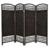 4 Ft. Tall Fiber Weave Room Divider (4 Panels) - Oriental Furniture -Lush Living Store GUEST 870b71b1 e777 4528 8fd5 3a69565dfb25
