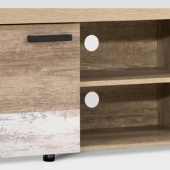 Joliet Duotone TV Stand For TVs Up To 80" Beige/White - CorLiving -Lush Living Store GUEST 871dcb12 ae48 4e17 953c 89f40982a5f0