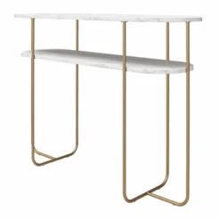 Athena Console Table White Marble - Novogratz -Lush Living Store GUEST 875ada85 0b02 4ad1 9114 f3ce69f568cd