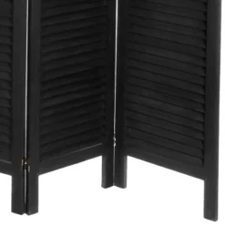 5 1/2 Ft. Tall Modern Venetian Room Divider - Black (6 Panels) -Lush Living Store GUEST 87767707 021f 4e49 959c 73290e2d51ed