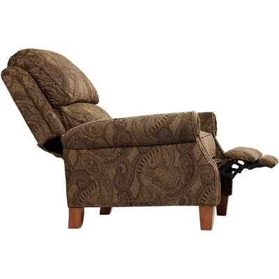 Kensington Hill Beaumont Warm Brown Paisley Patterned Fabric Recliner Chair Comfortable Push Manual Reclining Footrest For Bedroom Living Room Reading 5 Kensington Hill Beaumont Warm Brown Paisley Patterned Fabric Recliner Chair Comfortable Push Manual Reclining Footrest For Bedroom Living Room Reading - Image 3