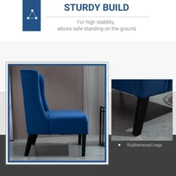 HOMCOM Linen Fabric Upholstery Double Sofa Tufted Loveseat Armless Couch Living Room Furniture With Wood Legs 14 HOMCOM Linen Fabric Upholstery Double Sofa Tufted Loveseat Armless Couch Living Room Furniture With Wood Legs -Lush Living Store GUEST 87e16bd0 c5e7 49fc 8ebe 74610bc014d0