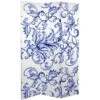 6" Double Sided Filigree Canvas Room Divider Blue - Oriental Furniture 1 6" Double Sided Filigree Canvas Room Divider Blue - Oriental Furniture -Lush Living Store GUEST 8818fbfd 2b29 4c3f 8da7 7e2fd9139bd8