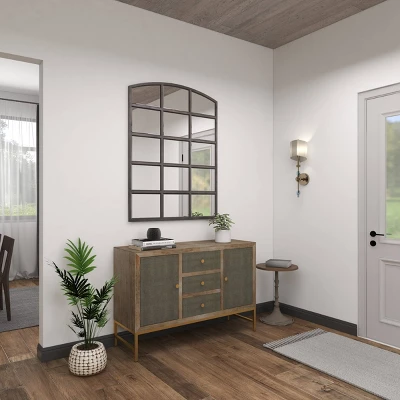 Contemporary Metal Cabinet Brown - Olivia & May 17 Contemporary Metal Cabinet Brown - Olivia & May - Image 15