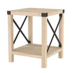 Sophie Rustic Industrial X Frame Side Table - Saracina Home -Lush Living Store GUEST 8864b623 3221 4951 acf2 ce4156cbacd2