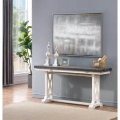Isle Shores Fold Out Console Cream - Treasure Trove Accents -Lush Living Store GUEST 89075a55 f32b 4802 9cfb af28aeb5832a