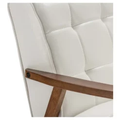 Mid-Century Masterpieces Loveseat White - Baxton Studio -Lush Living Store GUEST 89402107 93dd 4daa 85fe 4f826e3ae124