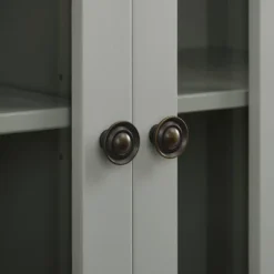 Largo Double Door Cabinet Gray - Linon -Lush Living Store GUEST 8a50ec34 ae20 4879 adf7 39af8d25aa60