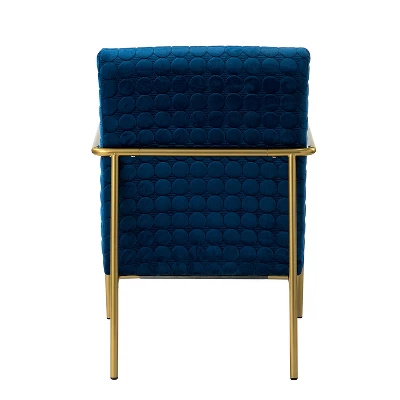 Javier Upholstered Armchair With Metal Legs And Lumbar Pillow For Living Room | ARTFUL LIVING DESIGN 7 Javier Upholstered Armchair With Metal Legs And Lumbar Pillow For Living Room | ARTFUL LIVING DESIGN - Image 5