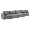 Commix Down Filled Overstuffed Vegan Leather 4 Seater Sofa - Modway -Lush Living Store GUEST 8ace3293 a7e1 4f6d 9d21 3becd7db8fc0