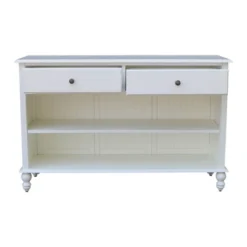 Cottage Collection Hand Rubbed Console Table With Storage Beach White - International Concepts 17 Cottage Collection Hand Rubbed Console Table With Storage Beach White - International Concepts -Lush Living Store GUEST 8aff80b3 73e1 4813 9daa 4ee626f9009b