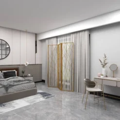 Glam Metal Geometric Room Divider Screen Gold - Olivia & May -Lush Living Store GUEST 8b319a59 4866 46ee 92b6 fa8c813dd29d