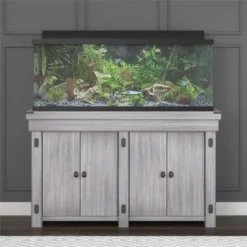 Wildwood 55 Gallon Aquarium Or Terrarium Tank Stand, Rustic White - Ollie & Hutch -Lush Living Store GUEST 8bead38d 4d06 4e27 96d0 8c1d41132b8b
