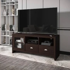 Modern TV Stand For TVs Up To 60" With Storage Dark Brown - Techni Mobili 12 Modern TV Stand For TVs Up To 60" With Storage Dark Brown - Techni Mobili -Lush Living Store GUEST 8c359d26 9345 44c9 a469 1c2efe95ecb0
