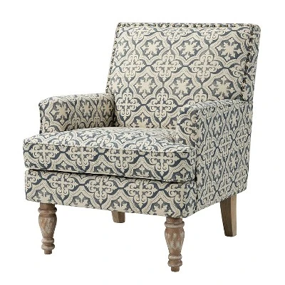Asiab Wooden Upholstered Armchair | Karat Home 15 Asiab Wooden Upholstered Armchair | Karat Home - Image 13