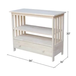 Concepts TV Stand For TVs Up To 38" Light Brown - International Concepts -Lush Living Store GUEST 8c7c233c fe4f 46ad 844f 3c7cc3684560