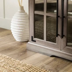 Avalene Modern Farmhouse 4 Door Glass Window Pane TV Stand For TVs Up To 65" - Saracina Home -Lush Living Store GUEST 8d04b13a 5ca0 45f5 a4a7 17cb06dc5f95