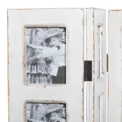 Farmhouse Chinquapin Wood Rectangle Room Divider Screen White - Olivia & May -Lush Living Store GUEST 8d605590 3839 4be3 b025 96634a69e51d