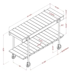 Huntingdale Industrial 1 Shelf Sofa Table - MiBasics -Lush Living Store GUEST 8d921be7 00be 4d1b 9f75 6628013f9b71