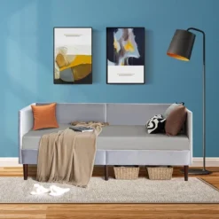 Costway Twin Daybed Upholstered Linen Wooden Sofa Bed Frame Heavy Duty Living Room Grey 18 Costway Twin Daybed Upholstered Linen Wooden Sofa Bed Frame Heavy Duty Living Room Grey -Lush Living Store GUEST 8d9af4f7 571f 4cbf a659 bbd37d2471d7