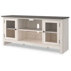 60" Dorrinson TV Stand For TVs Up To 65" White/Black/Gray - Signature Design By Ashley -Lush Living Store GUEST 8e07880e 4232 48c5 a8e7 a13308c1f7f2