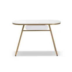 Mabel Metal Console Table With Faux Marble Tabletop Gold - Baxton Studio -Lush Living Store GUEST 8e9c7a29 6f40 4195 bc3c 35e5d35bccfa