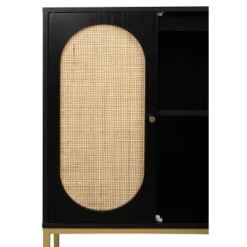 Natural Rattan 2 Door High Cabinet With Built-In Adjustable Shelves - ModernLuxe 21 Natural Rattan 2 Door High Cabinet With Built-In Adjustable Shelves - ModernLuxe -Lush Living Store GUEST 8eb393aa 0f9b 4b8c aa04 c212a2c143b2