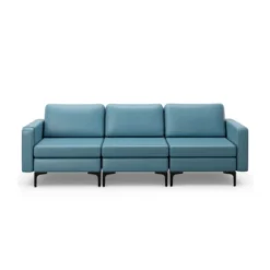 Costway Modern Modular 3-Seat Sofa Couch W/ Side Storage Pocket & Metal Leg -Lush Living Store GUEST 8ec92482 8aab 42e9 b0db 91724b03eb04