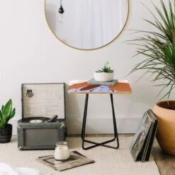 Maritza Lisa Woman Looking Back Side Table - Deny Designs -Lush Living Store GUEST 8ed353ae ff3c 4c43 b738 1c24c7af5839