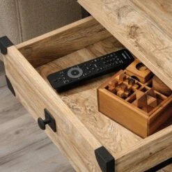 Steel River Side Table Distressed Brown - Sauder -Lush Living Store GUEST 8f096fd6 6300 412a 9682 51482d382a87