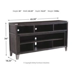 Todoe Fireplace TV Stand For TVs Up To 70" Dark Gray - Signature Design By Ashley -Lush Living Store GUEST 8f347627 1052 4190 ba05 a719a012a4fd