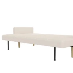 Benedict Wooden Futon Ivory - Room & Joy -Lush Living Store GUEST 8f6611a4 56e6 49e8 9ef1 bd003c859d24