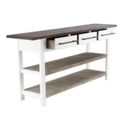 Farmhouse Wood Rectangle Console Table White - Olivia & May -Lush Living Store GUEST 9007d878 19bc 4d38 86ee 671ef65e12bf