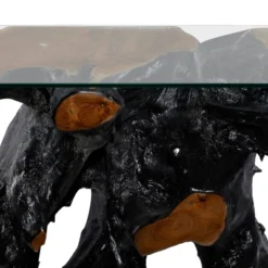 Contemporary Teak Wood Console Table Gold - Olivia & May 23 Contemporary Teak Wood Console Table Gold - Olivia & May -Lush Living Store GUEST 903f8218 7203 4b8e 9443 9a5275a8ea3e