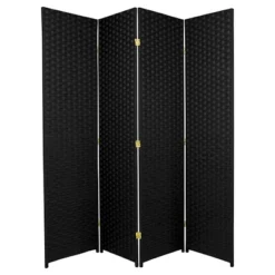 6 Ft. Tall Woven Fiber Room Divider - Oriental Furniture -Lush Living Store GUEST 90663ee8 f963 4d67 b4de 54656a57693b
