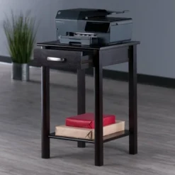 Liso End Table / Printer Table With Drawer And Shelf - Dark Espresso - Winsome -Lush Living Store GUEST 909a17f3 e866 489d b612 3aa3374adf4b