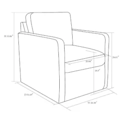 Pinetops Swivel Base Accent Chair - Threshold™ -Lush Living Store GUEST 9122e1e1 4b4a 4722 a4d8 a5610912f064