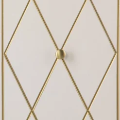 Nessnal 2 Door Accent Cabinet Cream/Gold - Aiden Lane -Lush Living Store GUEST 912f56dd 6a41 41c6 8f3b 1b8b8245d89c