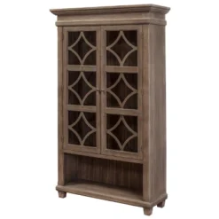 Carson Glass Display Cabinet Brown - Martin Furniture -Lush Living Store GUEST 91b1fe1b 9e32 4b75 b308 634c42a1b7ef