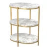 Crail Faux Marble Top Side Table - MiBasics